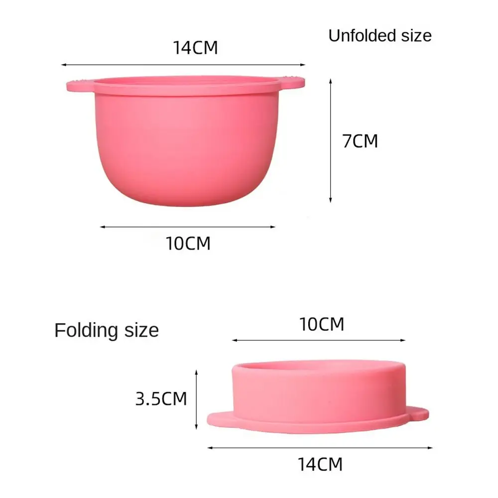 400ML Non Stick Reusable Silicone Wax Bowl Container Mask Wax Beans Heater Melting Bowl Hair Removal Microwave Heating Bowl