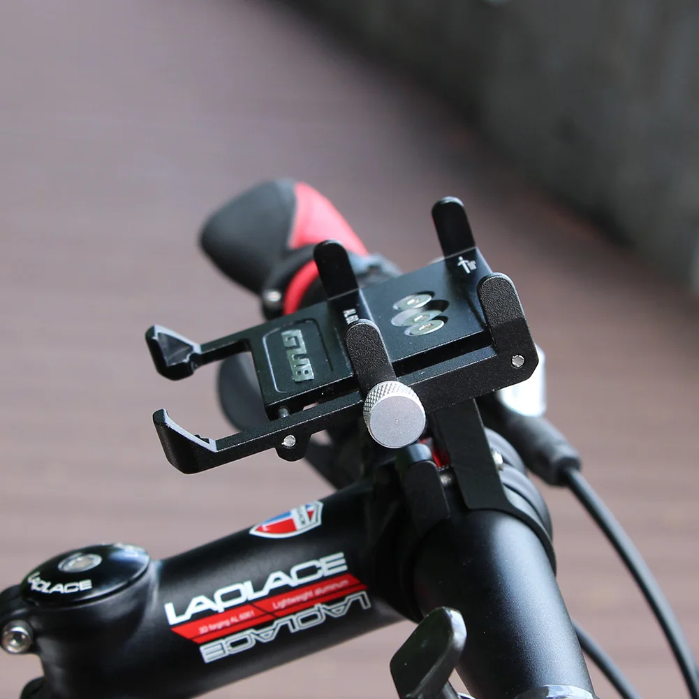 CNC Alloy 360 Degrees Rotatable Bike Phone Holder Anti Drop Out Bicycle Cellphone Mount other mobile phone accessories