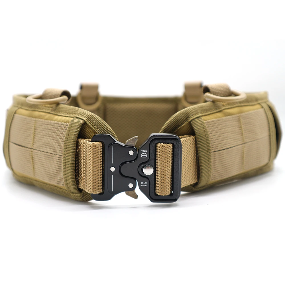 Customized available Full duty belt black color tactical belt 2 inch 50mm wide durable tactical belt