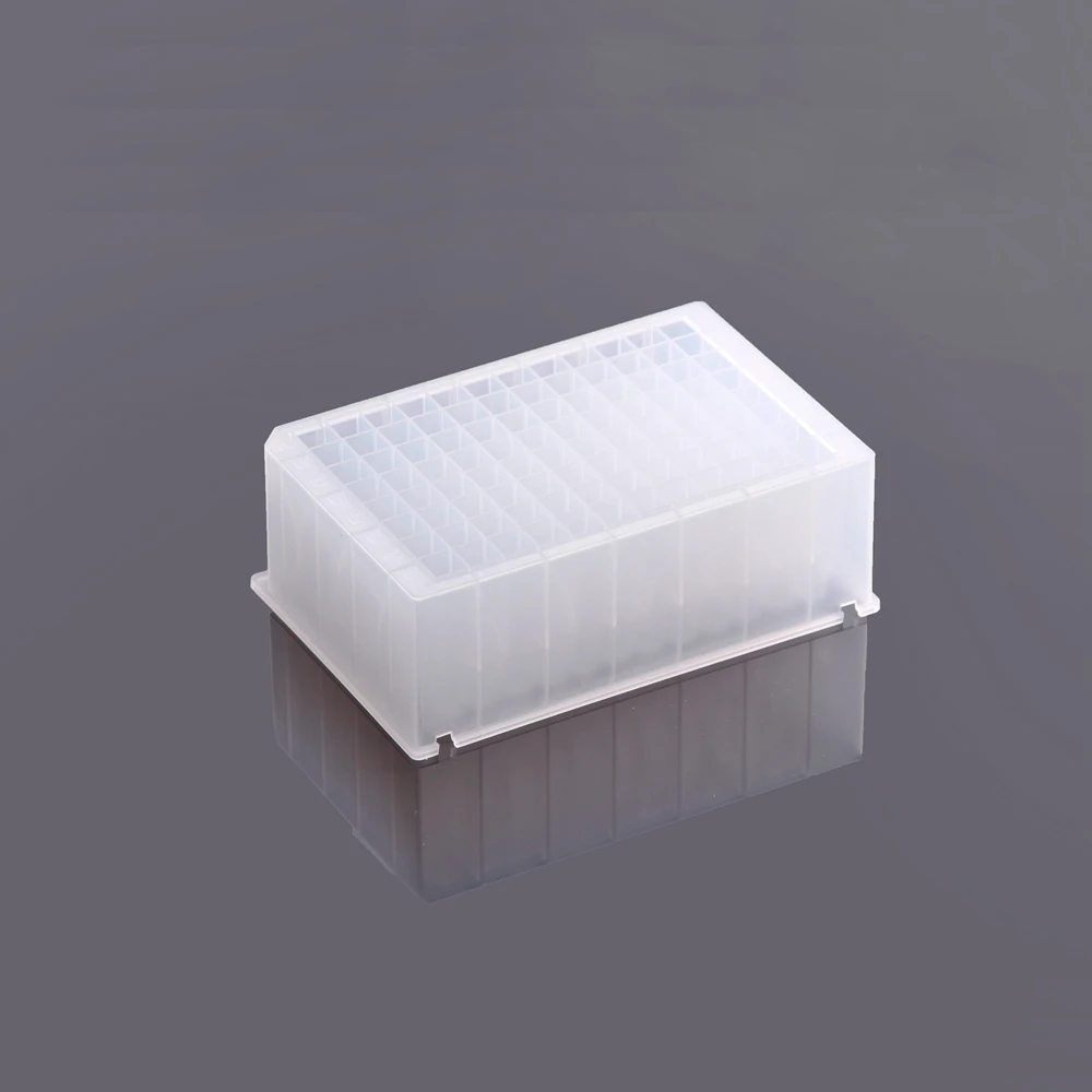 Square V-shape Bottom 2.2ml 96 Well Deep Plate Medical Disposable Plastic Laboratory Supply for KingFisher Flex