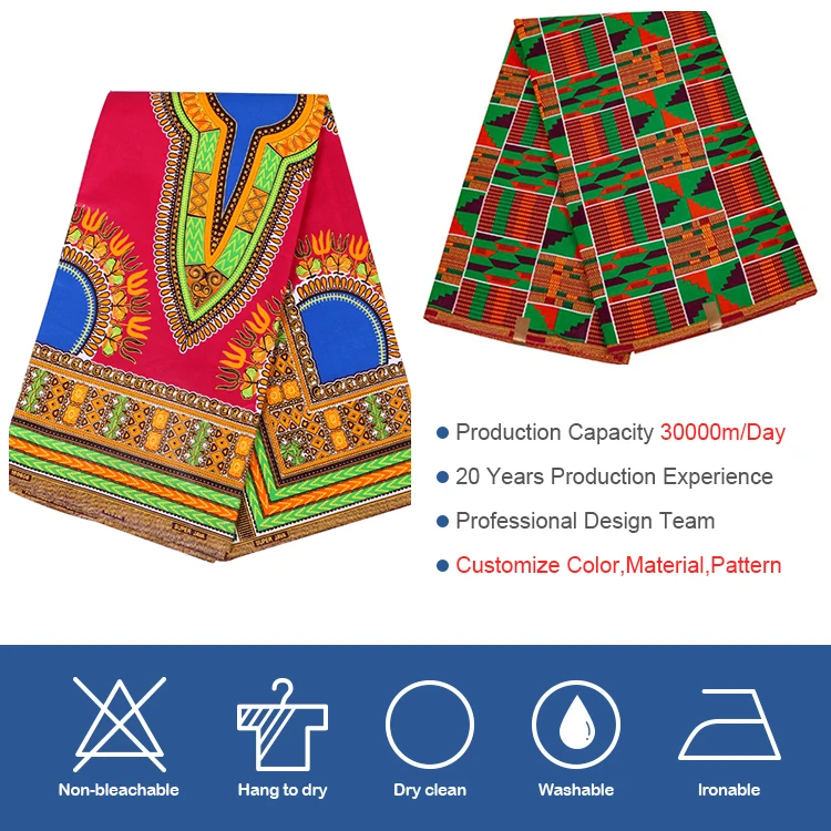  Good Fastness Wholesale Hollandais Printed Polyester Ankara African Fabric Wax Chitenge