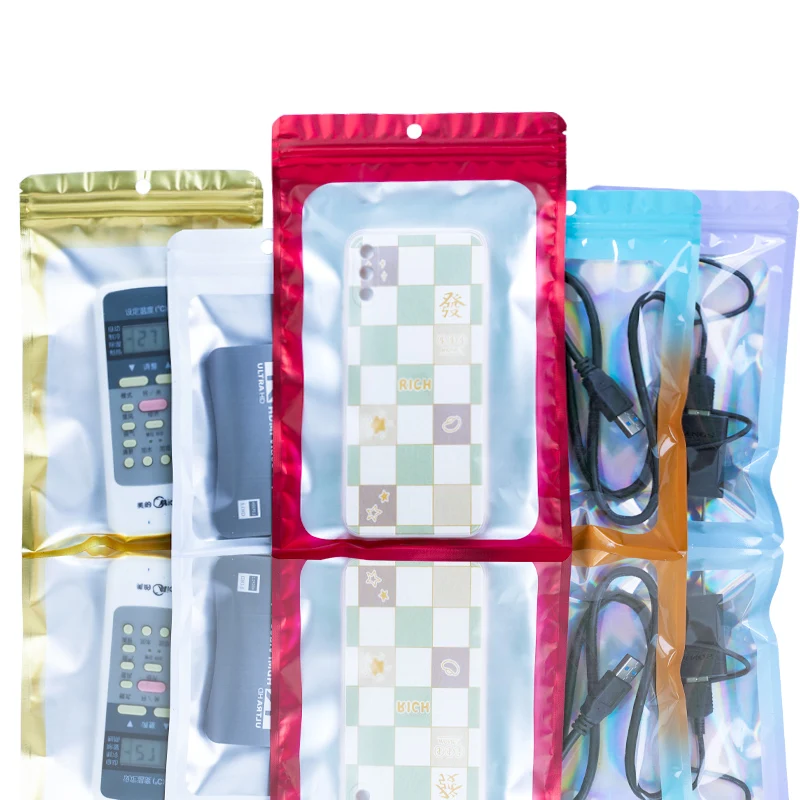 Opp clear packaging laminated plastic bags resealable bags custom plastic bag transparent with logo plastic