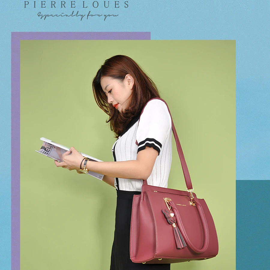 
Pierre Loues high quality multi-function handbag high capacity sling bag 