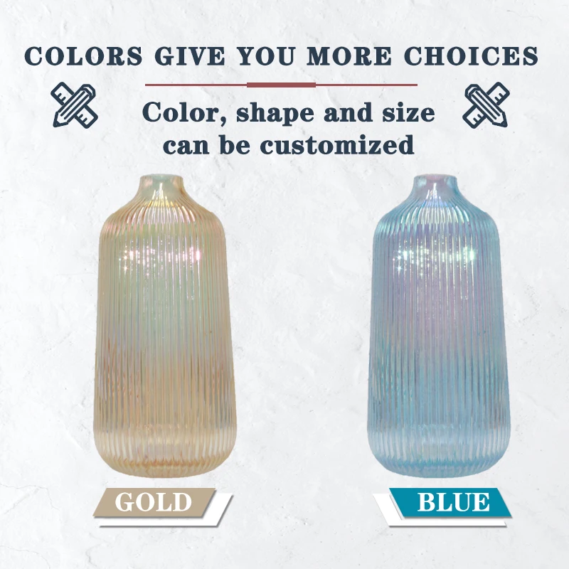 Wholesale Cheap Factory  Home Decorative Luxury Handmade.Mouth Blown Custom Small Square Clear Glass Vase  With Craft Logo