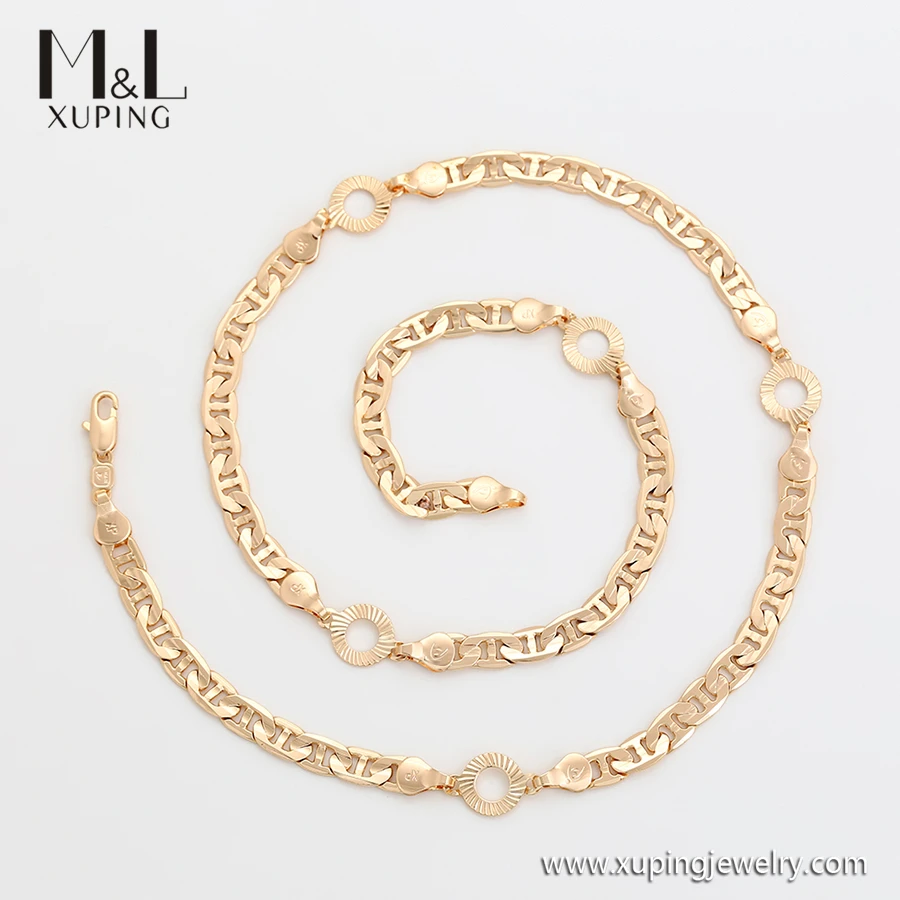 ML26629 XUPING Jewelry ML Store Wholesale Fashion Neck 18K Gold Color Woman and Man Daily Wear Chain Necklaces