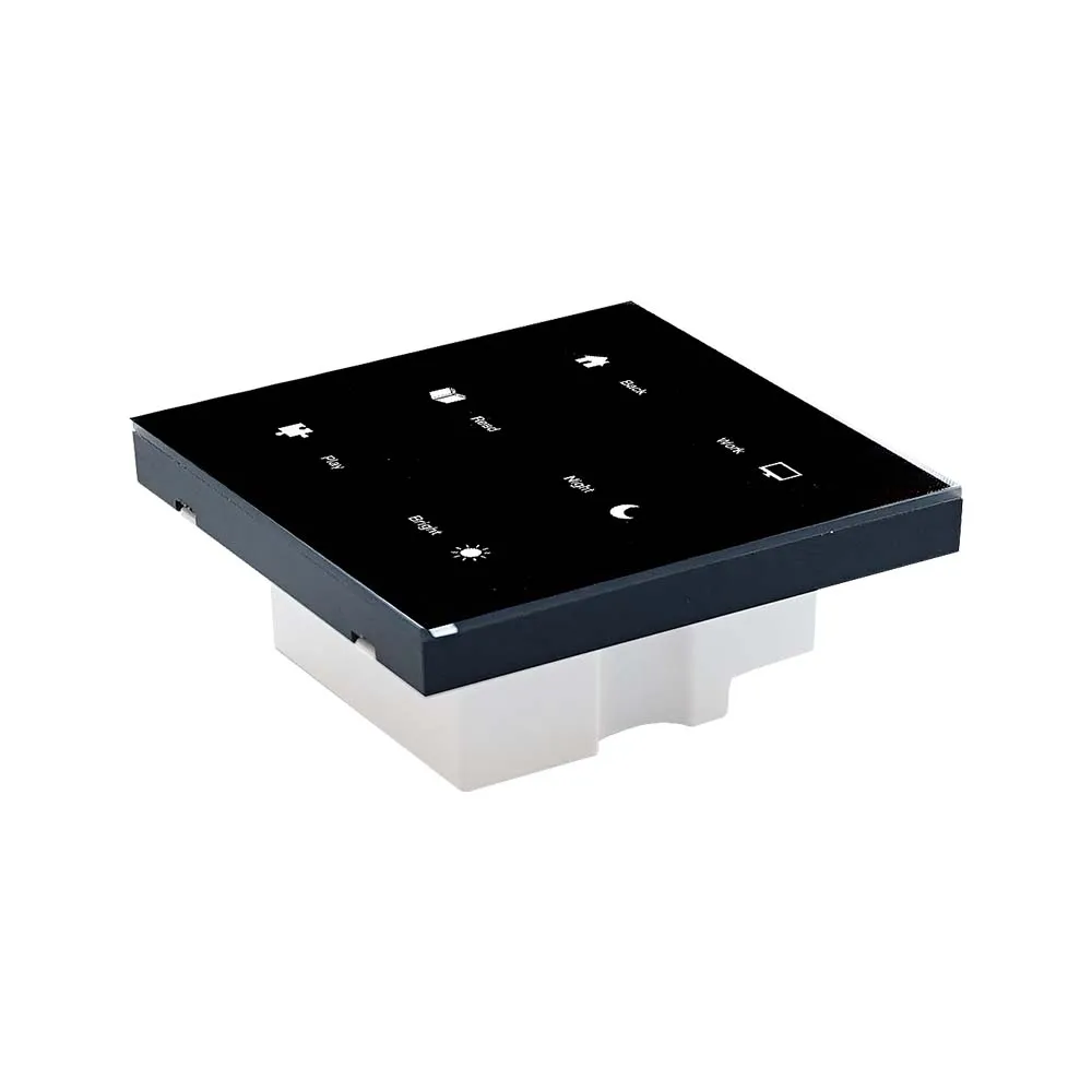 Power Line Communication Smart Panel For Smart Office Lighting Automation Control Panel Smart Light Switch 4 Inch