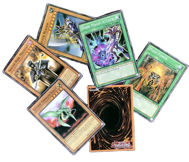 Yugioh Card 66 Sheets/Box New Game king Three Fantasy Gods Classic English Board Game Card
