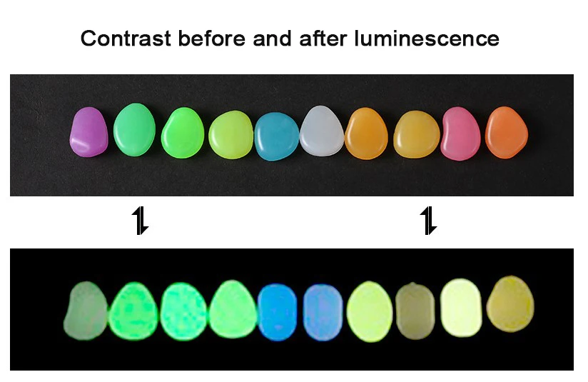 glow in the dark garden pebbles