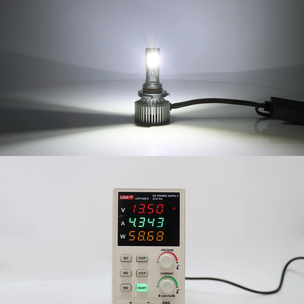 Three color led headlight White  High low beam  h4 h11 V9T 200w 40000lm far-near integrated color-changing headlight fog lamp