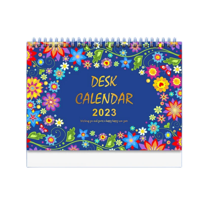 Прямая Продажа с фабрики роскошный календарь бесплатный дизайн печатный на заказ настольный 2025