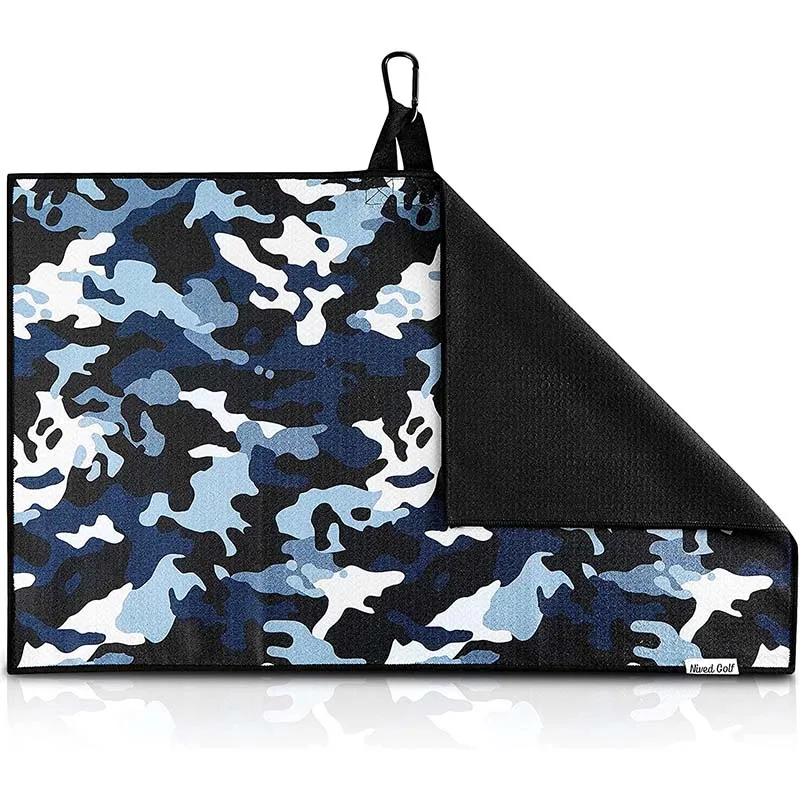 Digital print custom logo waffle golf towel