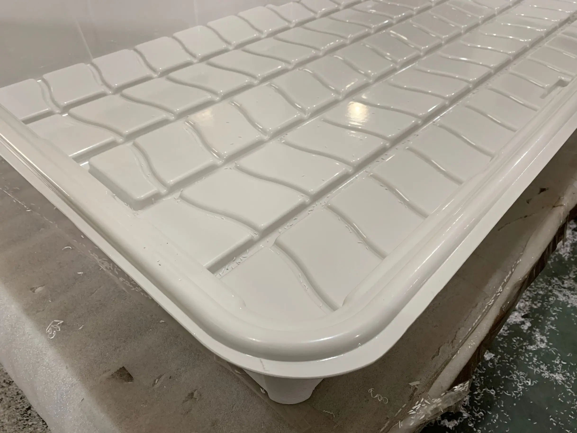 
White 4x4 4x8 3x6 4x6ft ABS Plastic Hydroponic Fodder Flood Grow Trays 