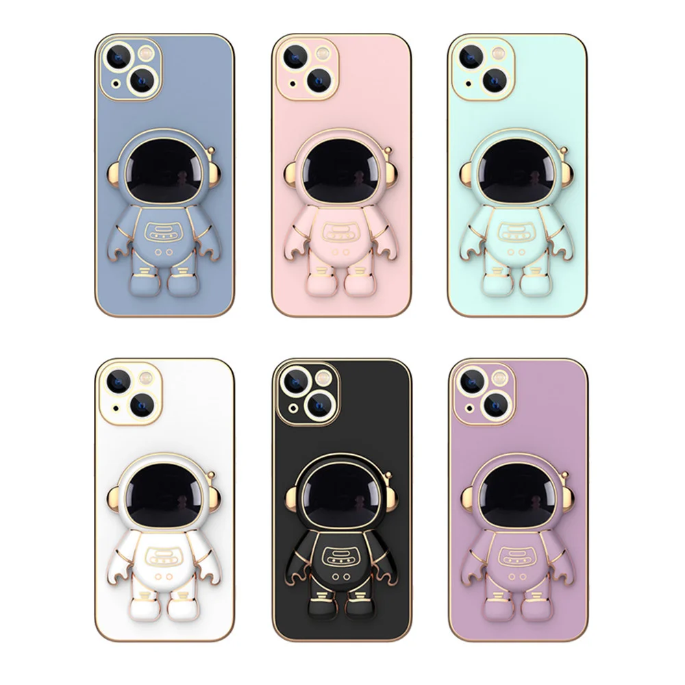 for iphone 13 pro max shockproof color mobile case,Astronaut case with stand for iphone