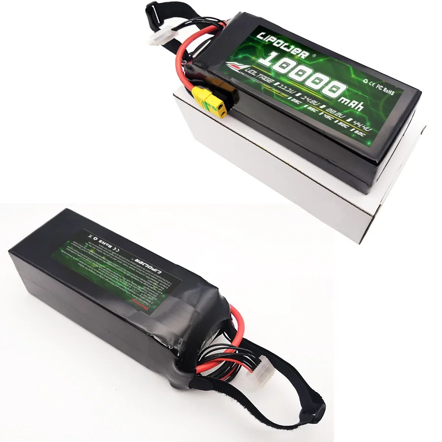 14.8V Lipo Battery 4S 60C 100C 10000mAh Soft Case Battery with XT60 Connector for FPV Drone RC model Hobby