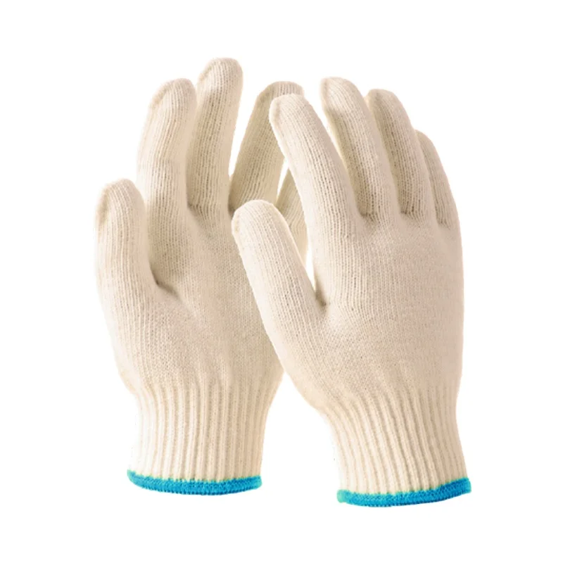 10 gauge Original White Pure Cotton Gauze Gloves 600g Protection Construction Factory Work Free regular size OEM Accepted