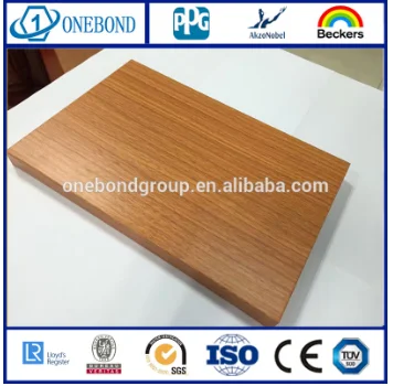 wood grain aluminum honeycomb panel for building materials