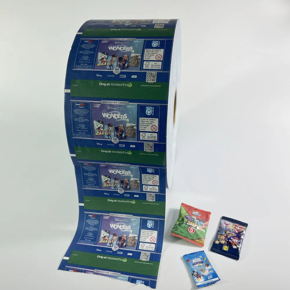 Customized Potato Chips Film Roll Plastic Material Food Grade Paper Printed Packaging Roll Film for Liquid Sachet Packaging