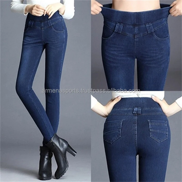 
Pro Quality Best Material Simple design Women Denim Pants 