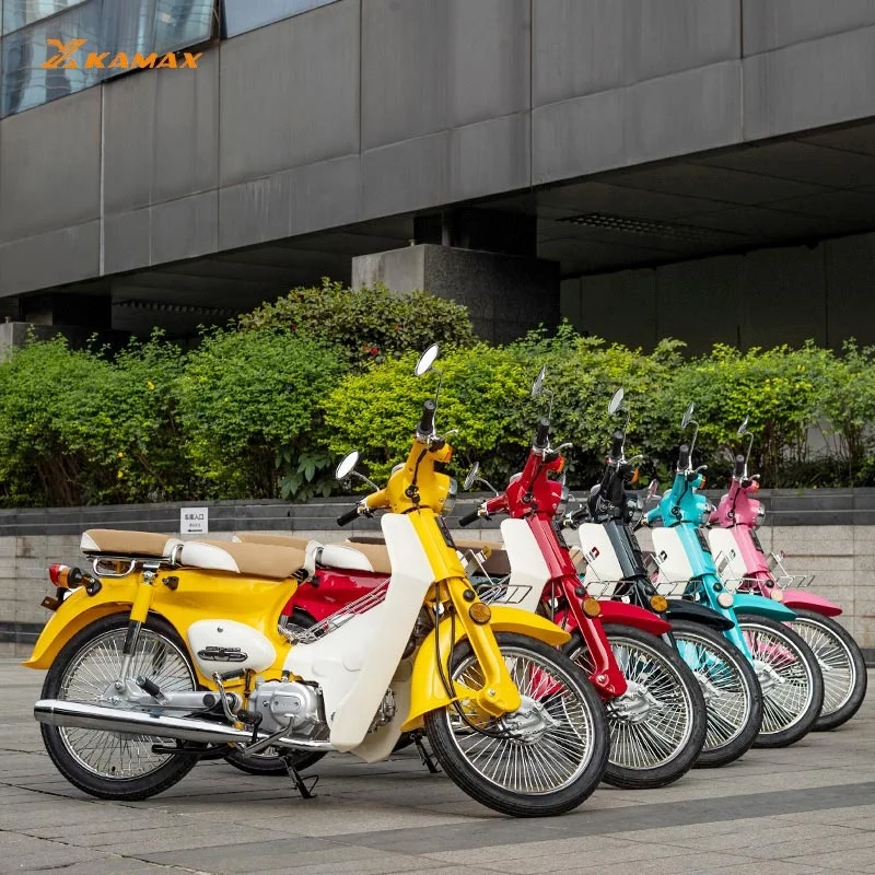 KAMAXcub Popular High Speed 110cc Super Cub Motorcycles Pink COCO Women Cub Bikes Gasoline