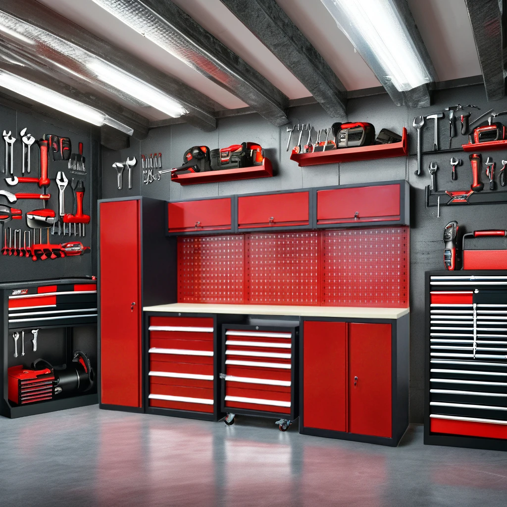 Modern Design Modular Tool Box Workbench Workshop Toolbox Combination Workbench for Garage  Garage Storage Metal  Tool Cabinet