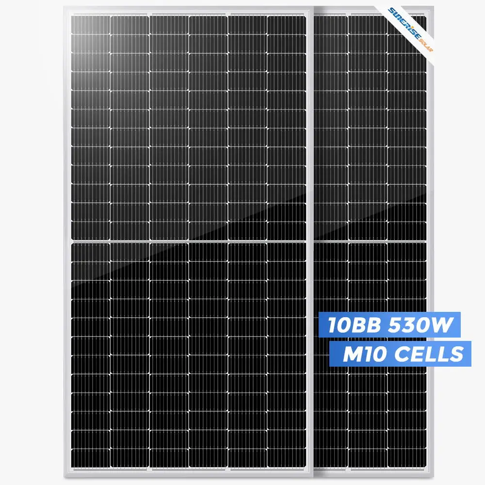 Sunerise Factory hot sale 530W Solar Panel new production line with high quality