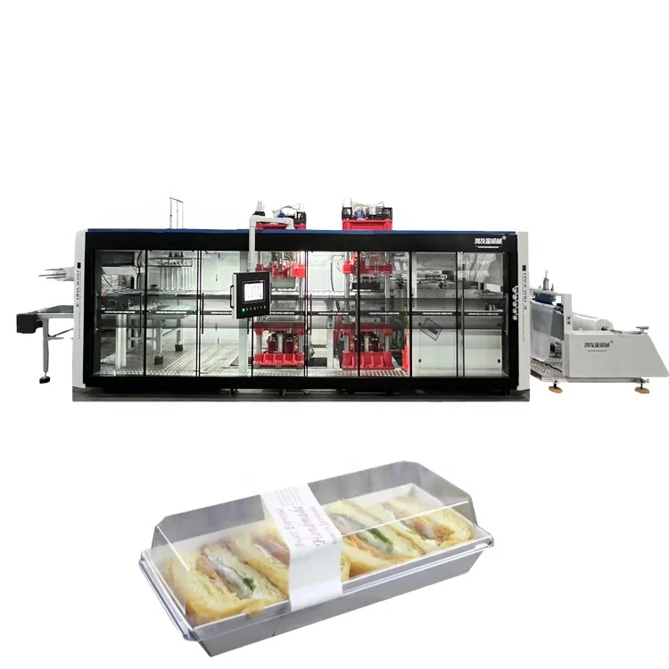 PP PET Plastic Sandwich Boxes Containers  Thermoforming Machine