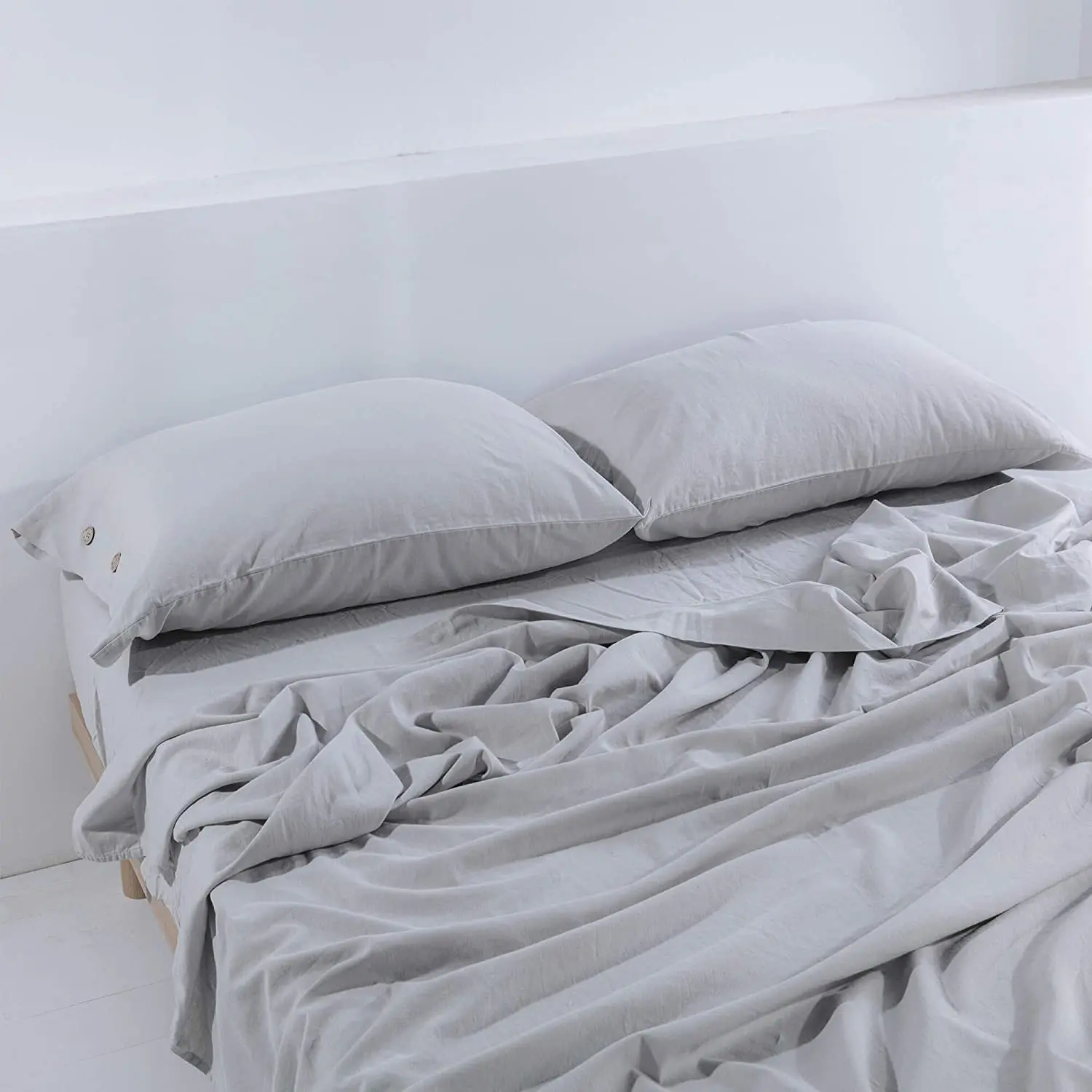 100% hemp fabric bedding sheet set for bedroom with low MOQ