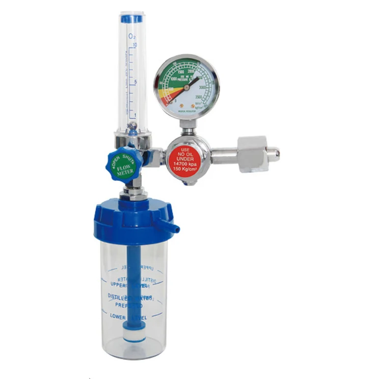 High quality Medical Oxygen Regulator Oxygen Flowmeter With Humidifier