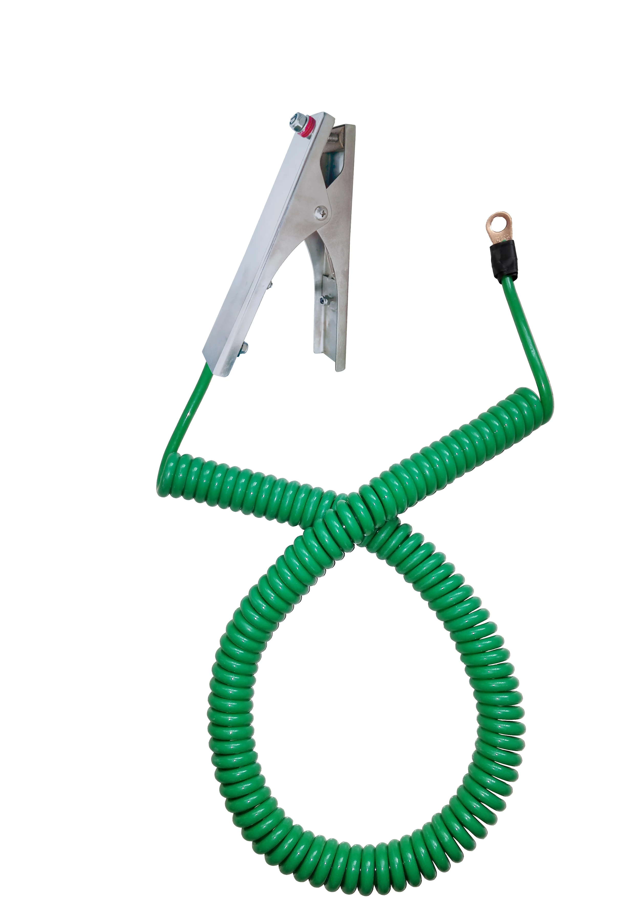 CE Approved Static/Anti-Static Bonding Grounding/Earthing stainless Steel Clamps Connected with 4m Green Cable