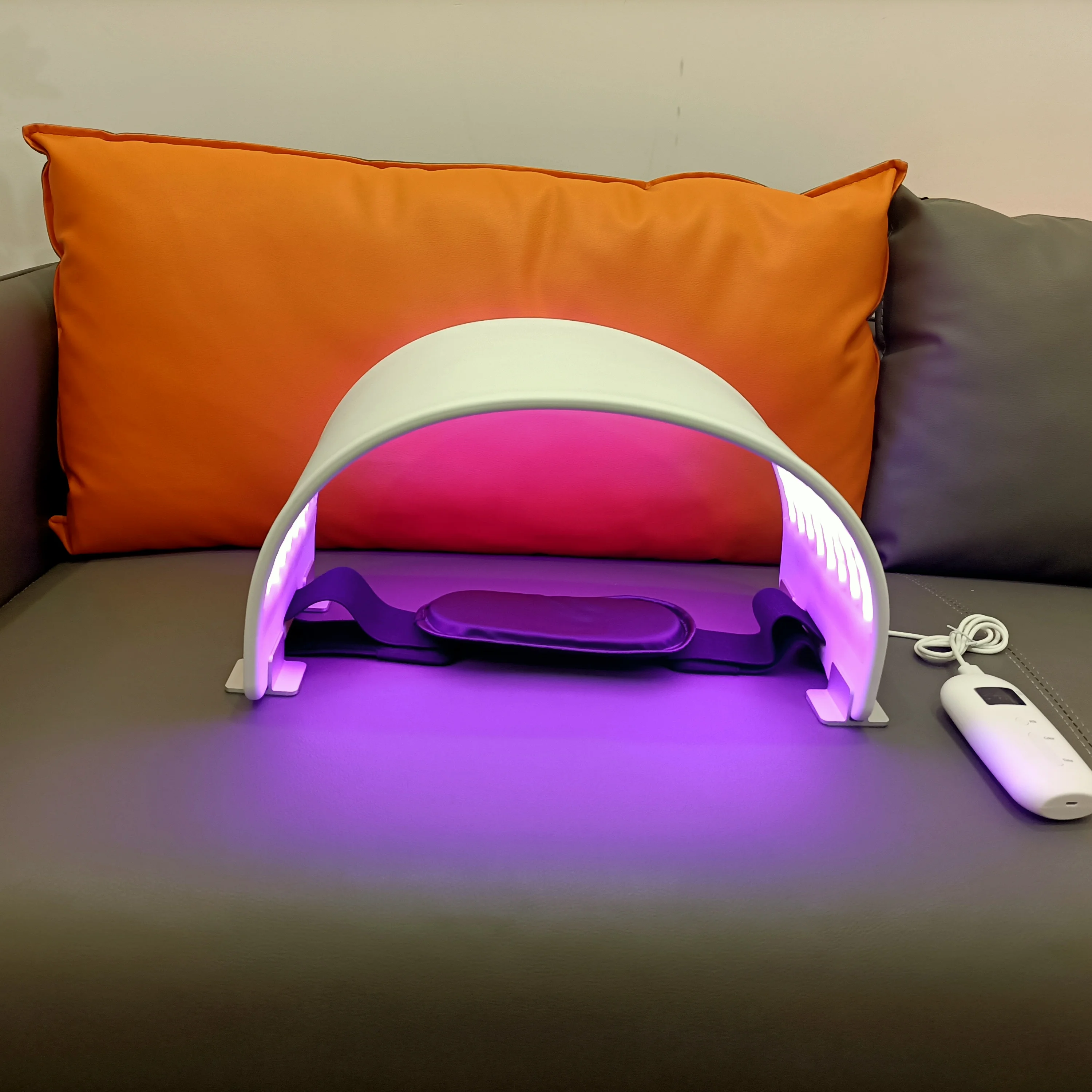 Профессиональный пользовательский pdt светодиодный инфракрасный беспроводной 7 цветов светотерапия машина красный синий свет терапия маска для лица