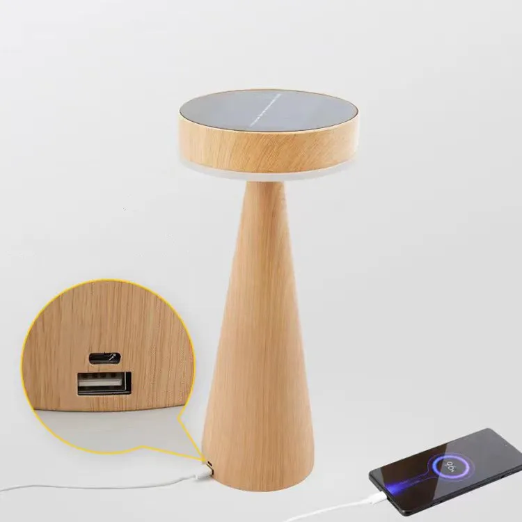 SFT Multi-functional Reverse Charge Table Lamp Burlywood Solar Rechargeable Desk lamp