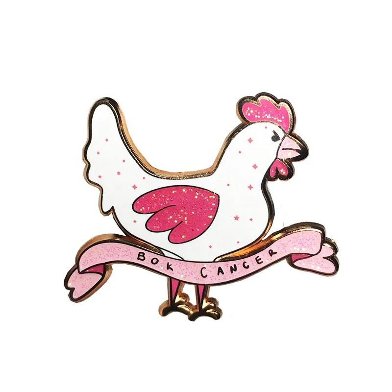 Custom Cute Anime Pin Glitter Badge Screen Printing Hard Cartoon Lapel Enamel Pin Manufacture