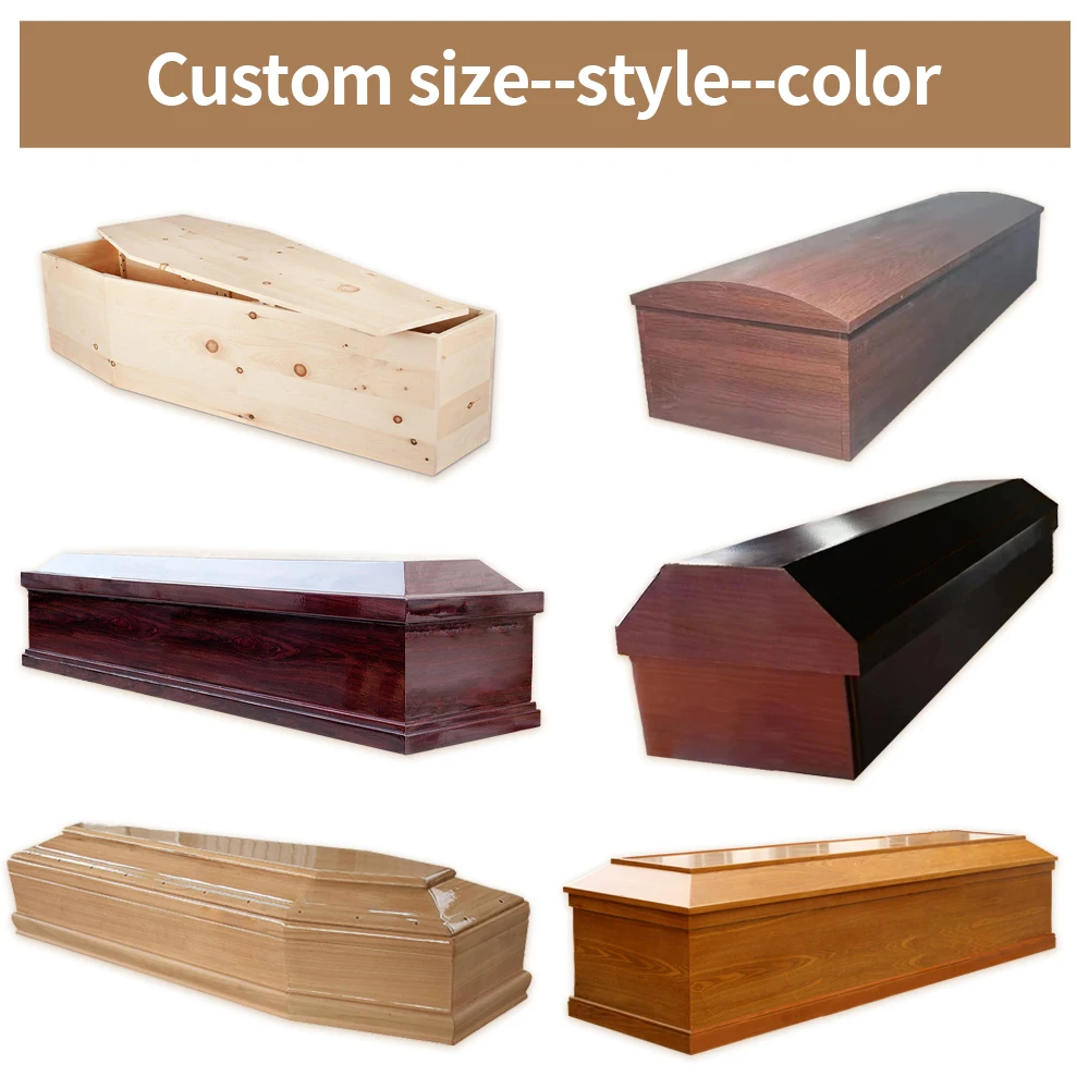European style wood coffin caskets luxury funeral coffin prices custom wooden coffin
