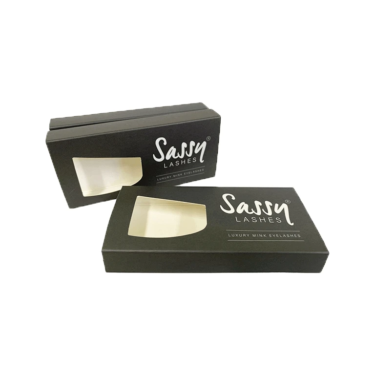 Custom High-end Makeup Products Packaging Box for Eyelash Eyeshadow Palette Contact Lens Handmade Durable Paper Boxes