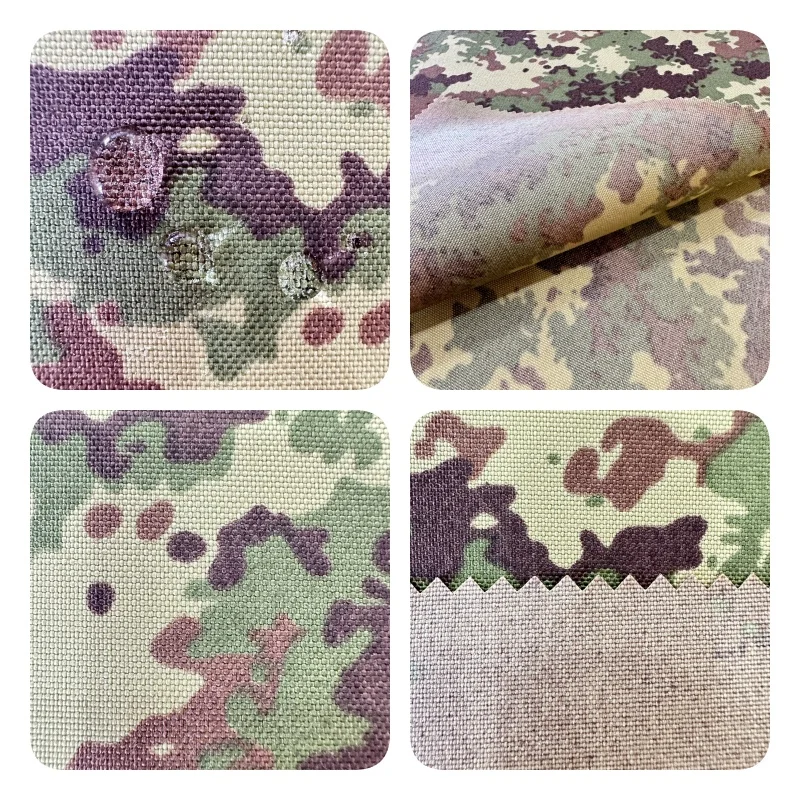 C1/PU6RO 500D NYLON CORDURA Printed and PU 2times coating waterproof fabric for tactical vest