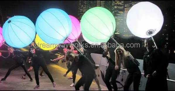 Color changing LED inflatable backpack balloon, led balloon backpack, lighting backpack balloon for advertising