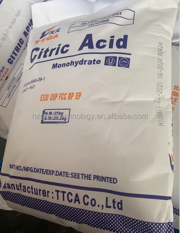 TTCA Ensign citric acid anhydrous lemon acid citric acid cas no 77-92-9 30-100mesh