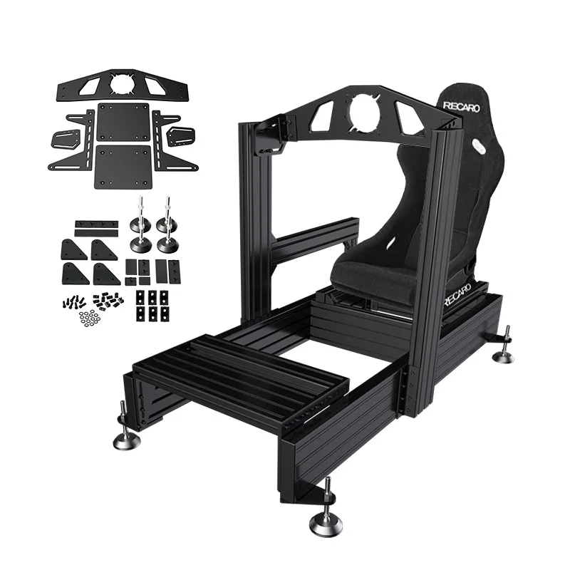 High Quality New Design Aluminium Profile Frame Airbus Flight Racing Gaming Simulator Cockpit Aircraft Seat 8040 12040 Kit