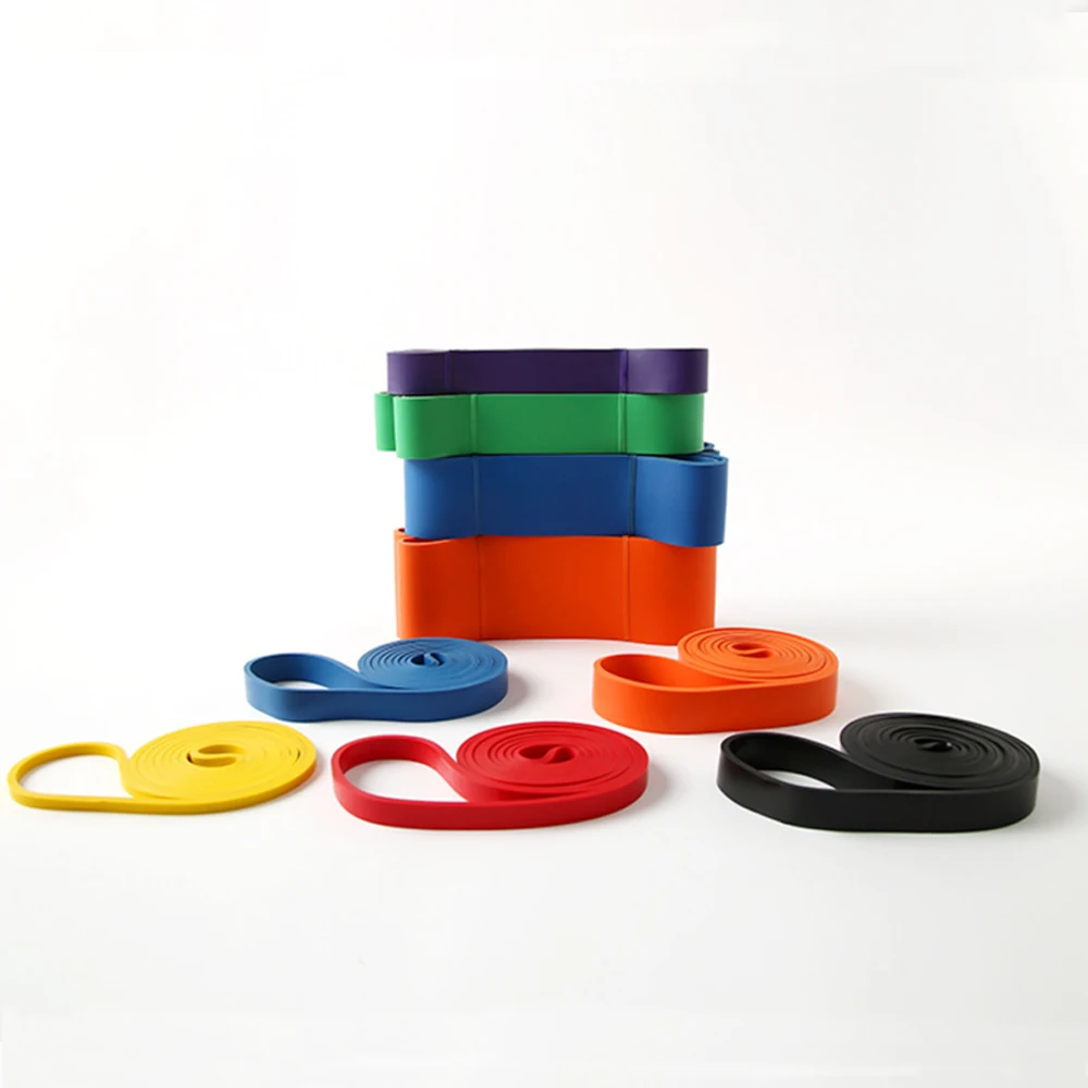 Custom Logo Resistance Band Set Pull Up Assistance Exercise band Gym Fitness TPE Elastic Long Band