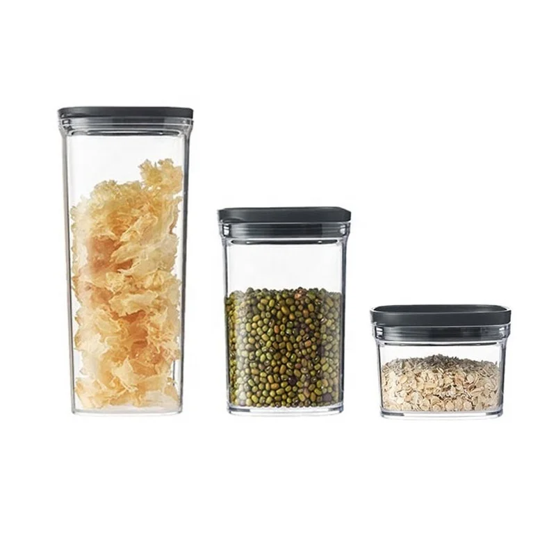 Airtight Food Storage Containers Plastic Cereal Containers with Lid for kitchen