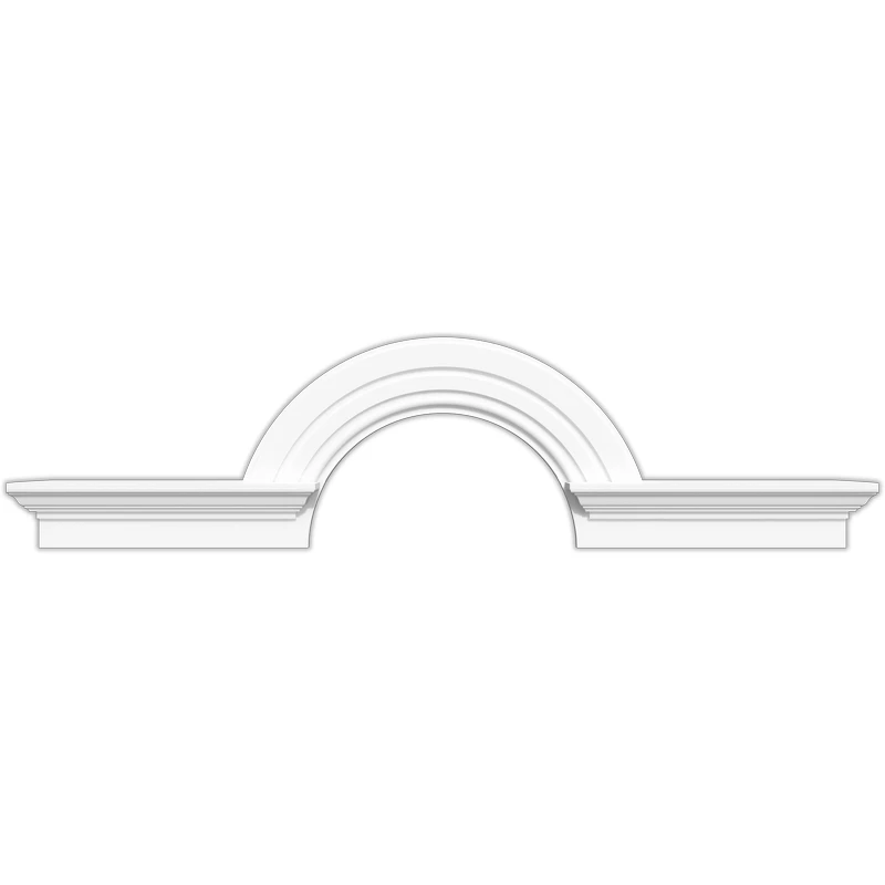 Multiple Color Options China made PU parts weather resistant with Ex-factory price  decorative half round arch trim for window and door trim