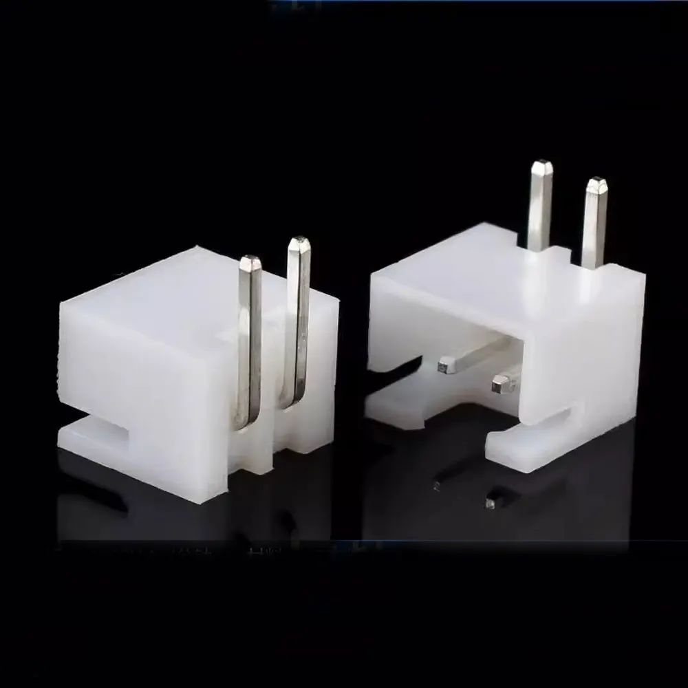 XH2.54 2P Terminals Plastic Shell Male Plug Connector Adaptor XH2.54mm Curved Needle Connector 2Pin Male Connector