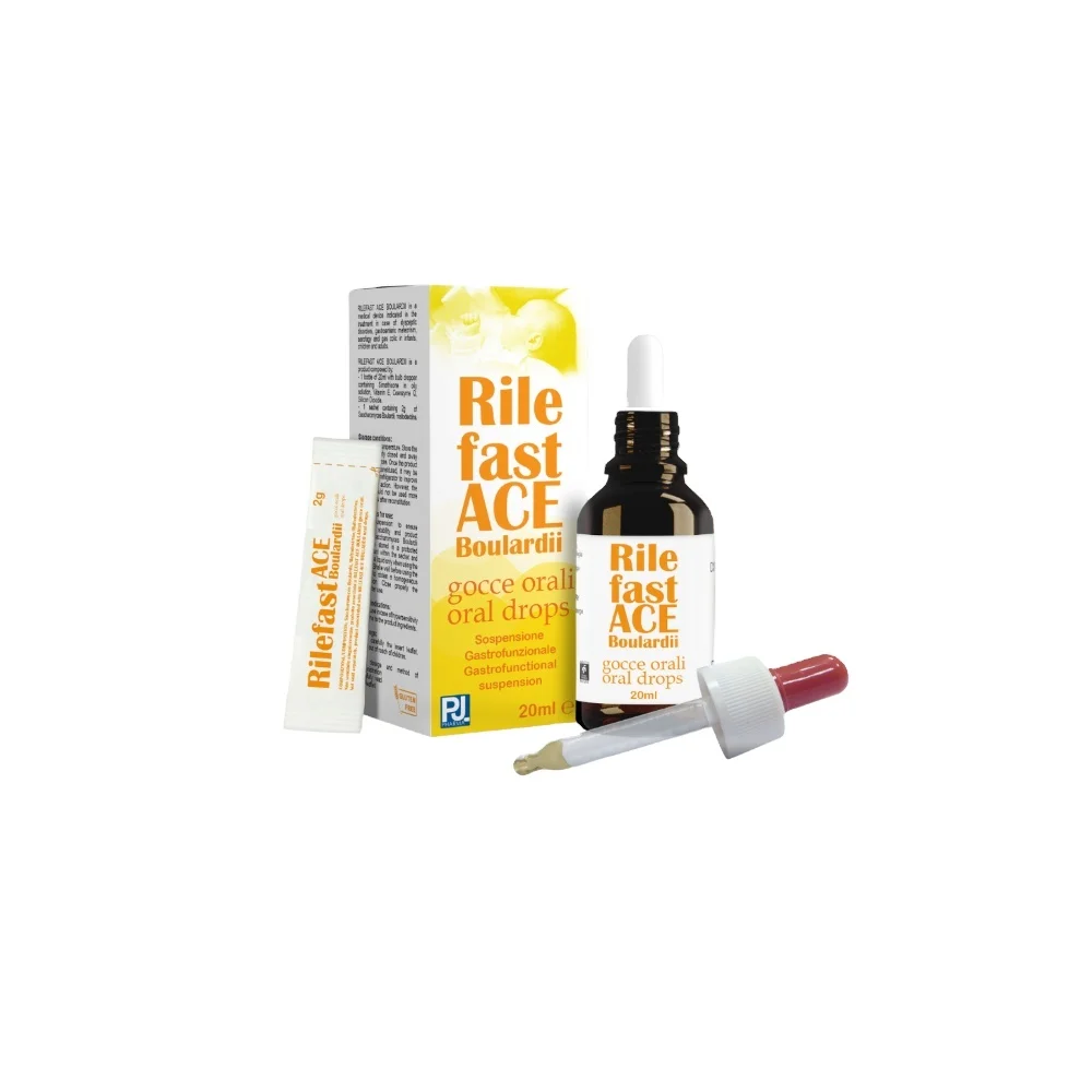 gruppo farmaimpresa High quality Medical Device from Italy with CoQ10 for dyspeptic disorders and IBS RILEFAST  BOULARDII