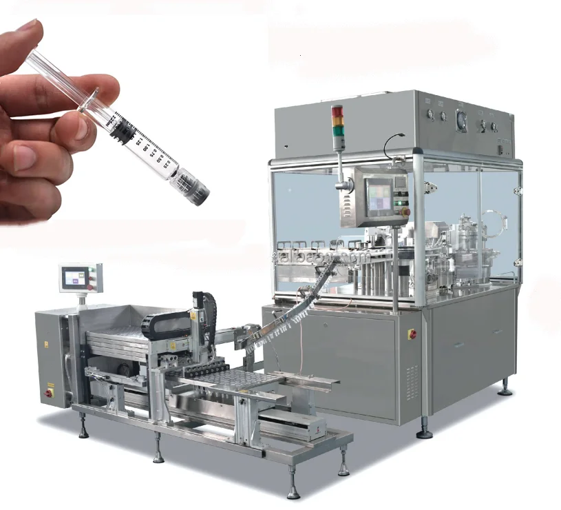 Automatic Pharmaceutical Medical Equipment Production Disposable Glass Syringe/Plastic Sterile Syringe Filling Sealing Machine