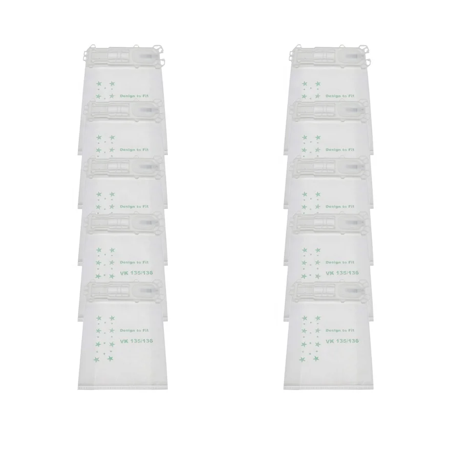 10 (PK) Нетканый фильтр Запчасти для пылесоса аксессуары тканевый пылесборник фильтр пылесборник Vorwerk Kobold VK135 VK136