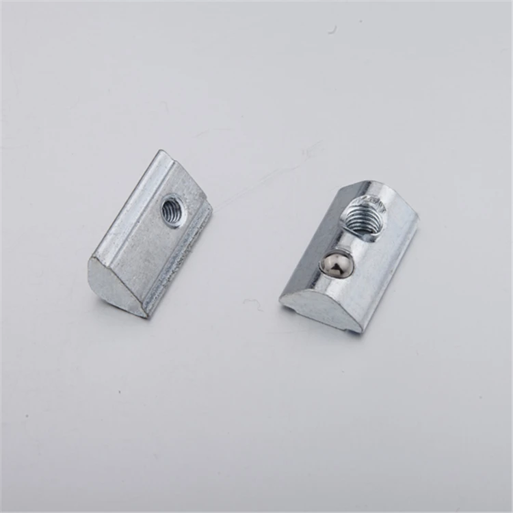 M4 M5 M6 M8 carbon steel stainless steel spring locking t slot nut 2A16.D-2H02C