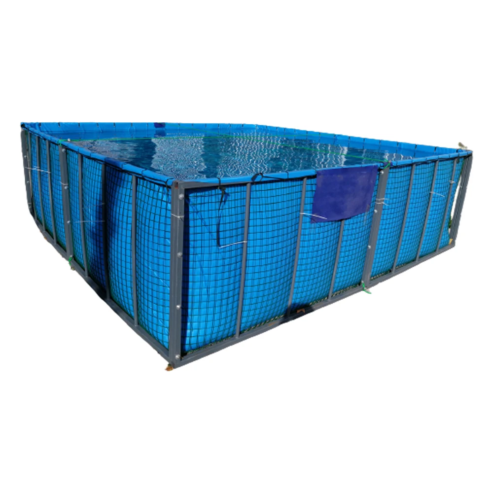 Plastic Aquarium Salmon Fish Ponds for Fish Farming Aerator Farming Pond Folding Fish Tank