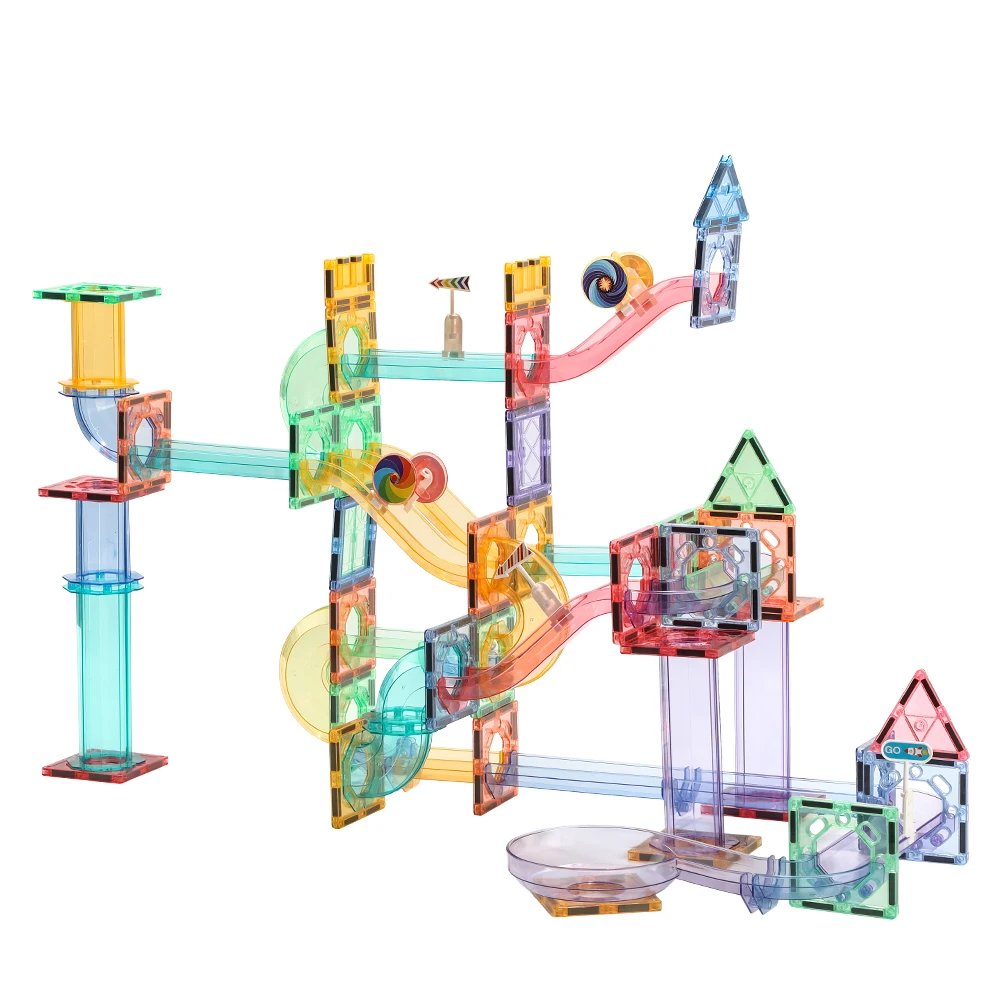 KEBO 158pcs Newest magnet toys marble runs magnetic building Toys Blocks for boys and girls gift