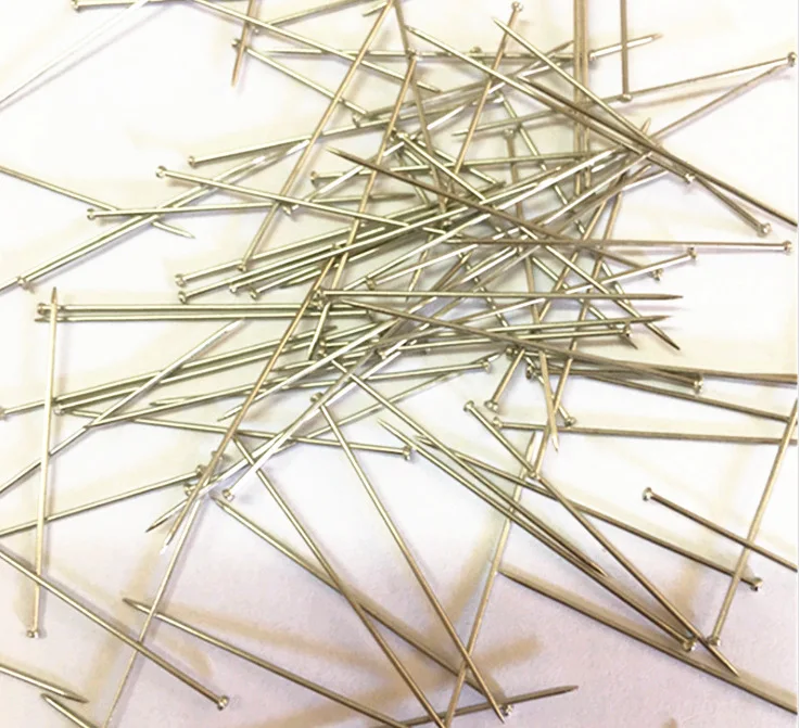 
High Quality Stainless Steel Flat Head Pin Silver Flat Head Dressmaking Pins for Office 