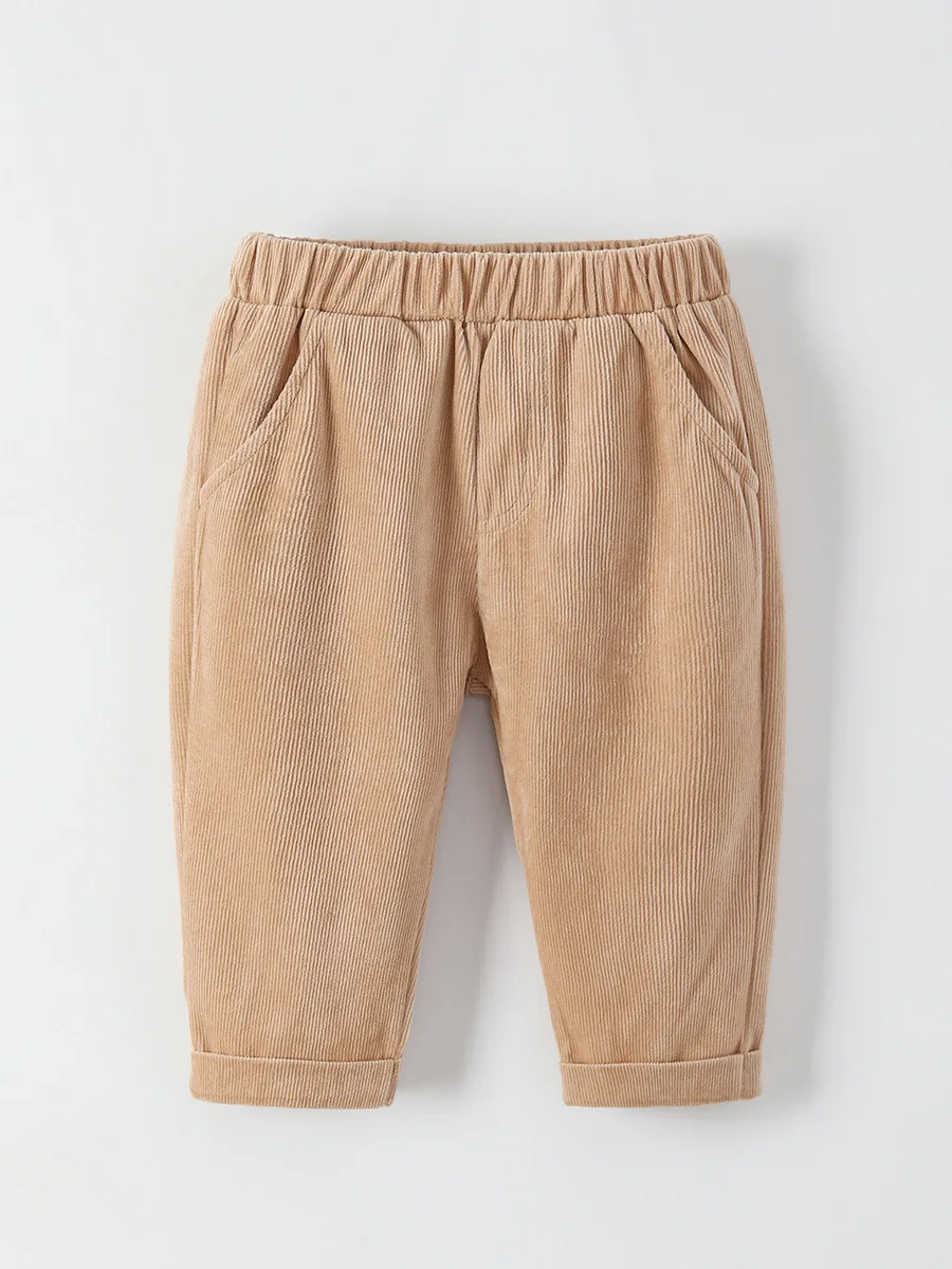 2024 Spring Autumn British Style First Year Old Clothes Suit Children Boy Clothing Set Breathable Three-Piece Corduroy Plaid Set